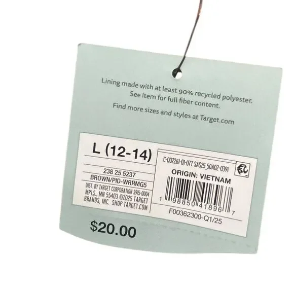 Shade & Shore Chocolate Bandeau Bikini Top, Size L, NWT - Picture 10 of 12